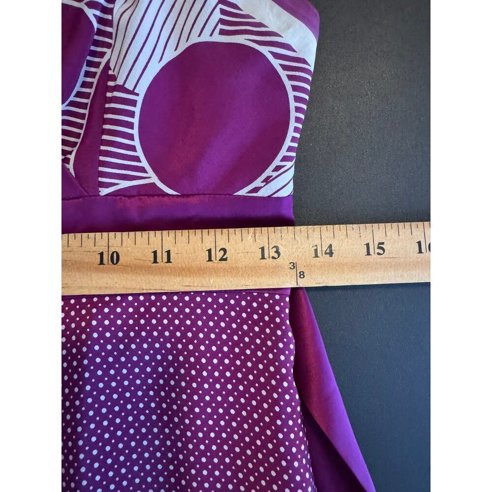 Ted Baker "Betria" Purple Silk Slip Dress, Empire Waist, Midi-Length, Size 1 - Picture 8 of 8